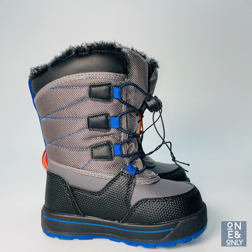WONDER NATION Toddler Boy Sz 7 Winter Boots Mid Calf Bungee -20 Temp Rated NEW